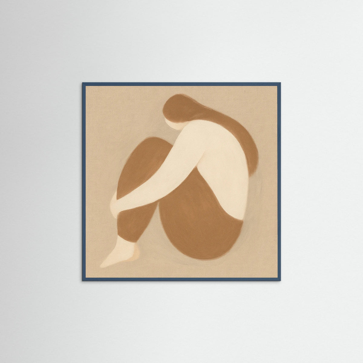 Teal Wood Square Warm Shape