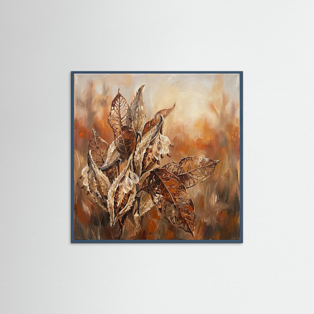 Teal Wood Square Whispering Reeds