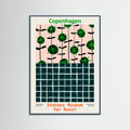 Teal Wood Statens Museum for Kunst Copenhagen Poster