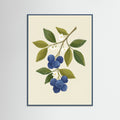 Teal Wood Strawberry Bloom
