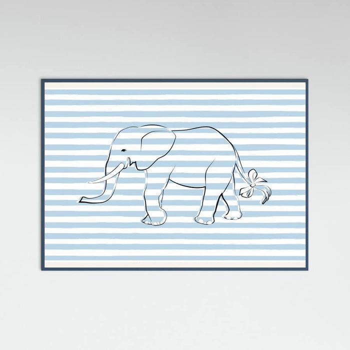 Poster Stripe Elephant – poster e stampa artistica