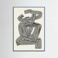 Stripe Woman Portrait Poster – poster and art print