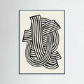 Poster Striped Abstract In Black – poster e stampa artistica