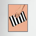 Teal Wood Striped Chic
