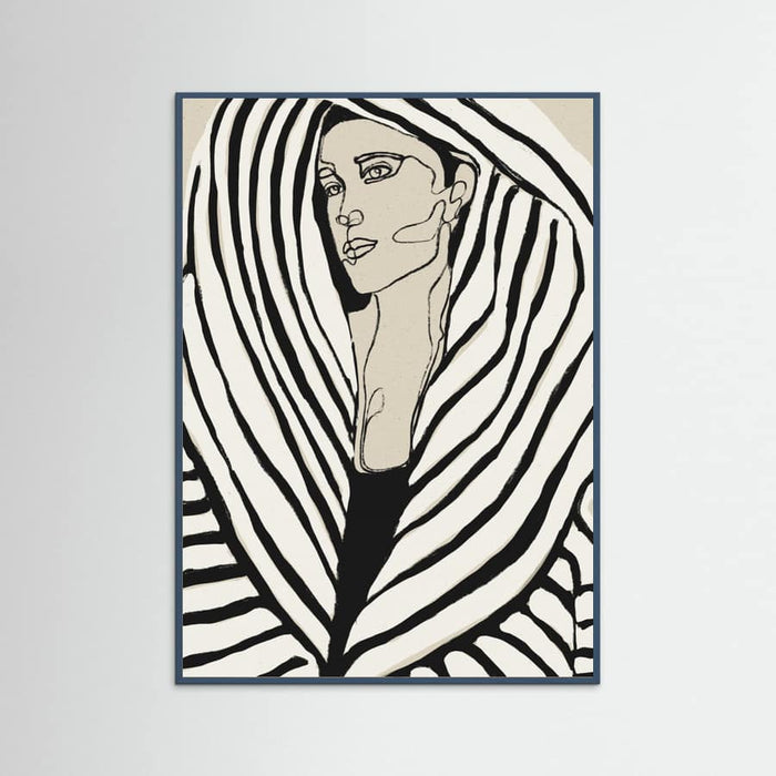 Striped Coat Poster – plakat og kunsttryk