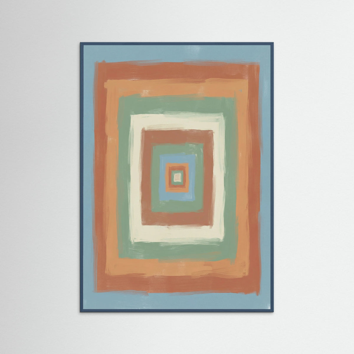 Teal Wood Striped Horizons