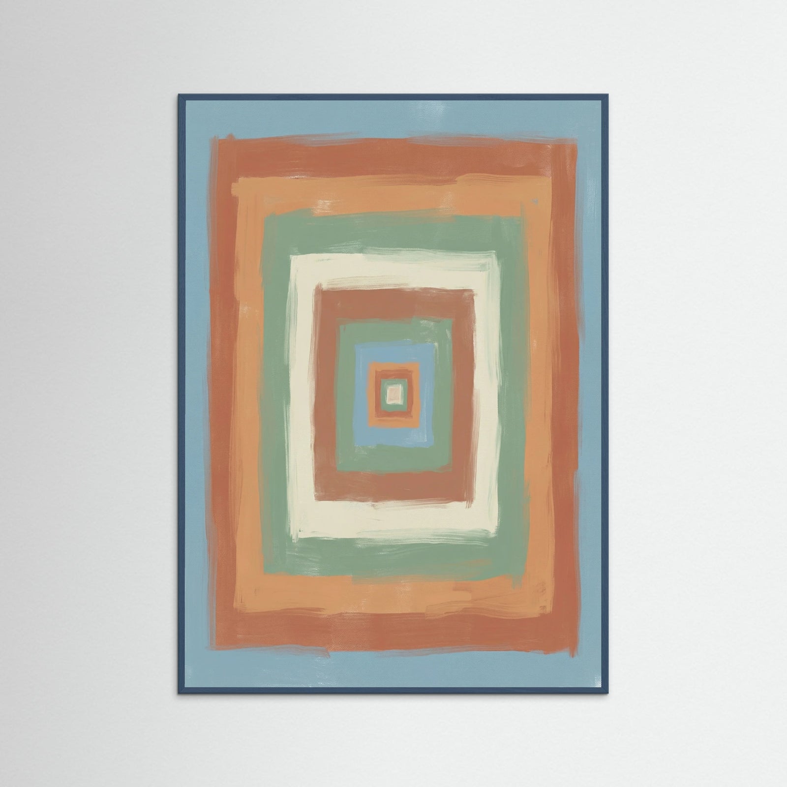 Teal Wood Striped Horizons