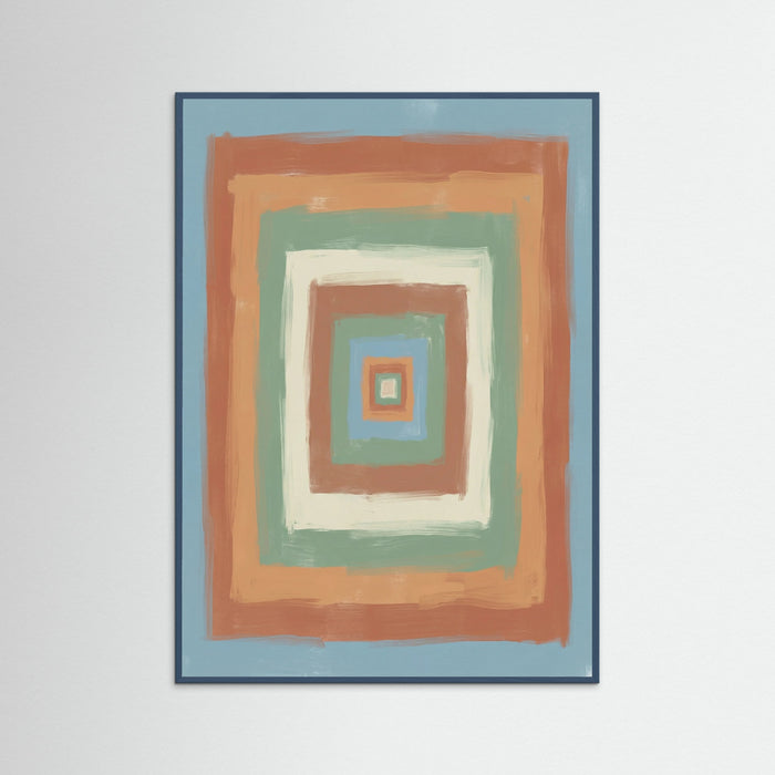 Teal Wood Striped Horizons