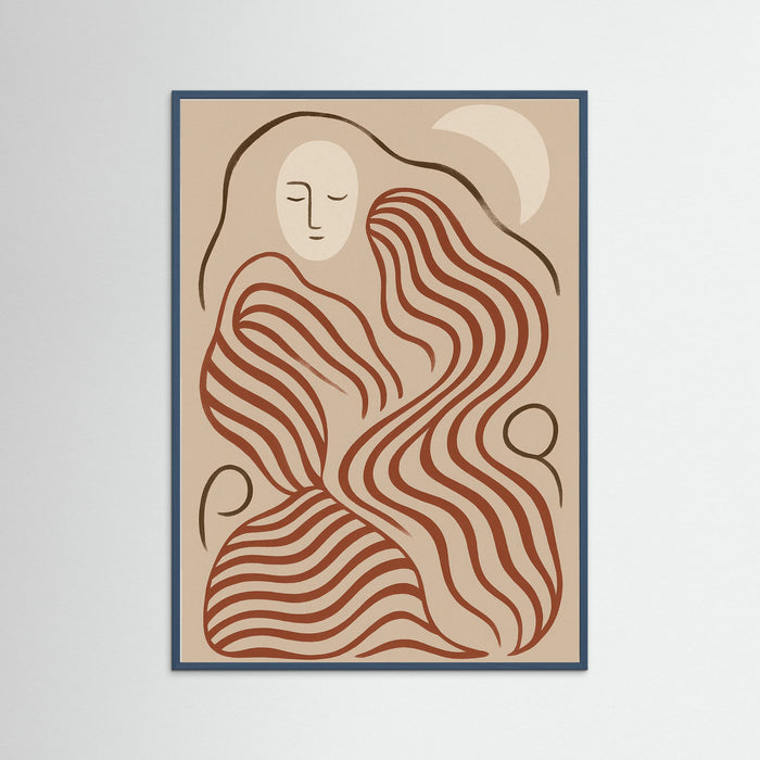 Teal Wood Striped Serenade