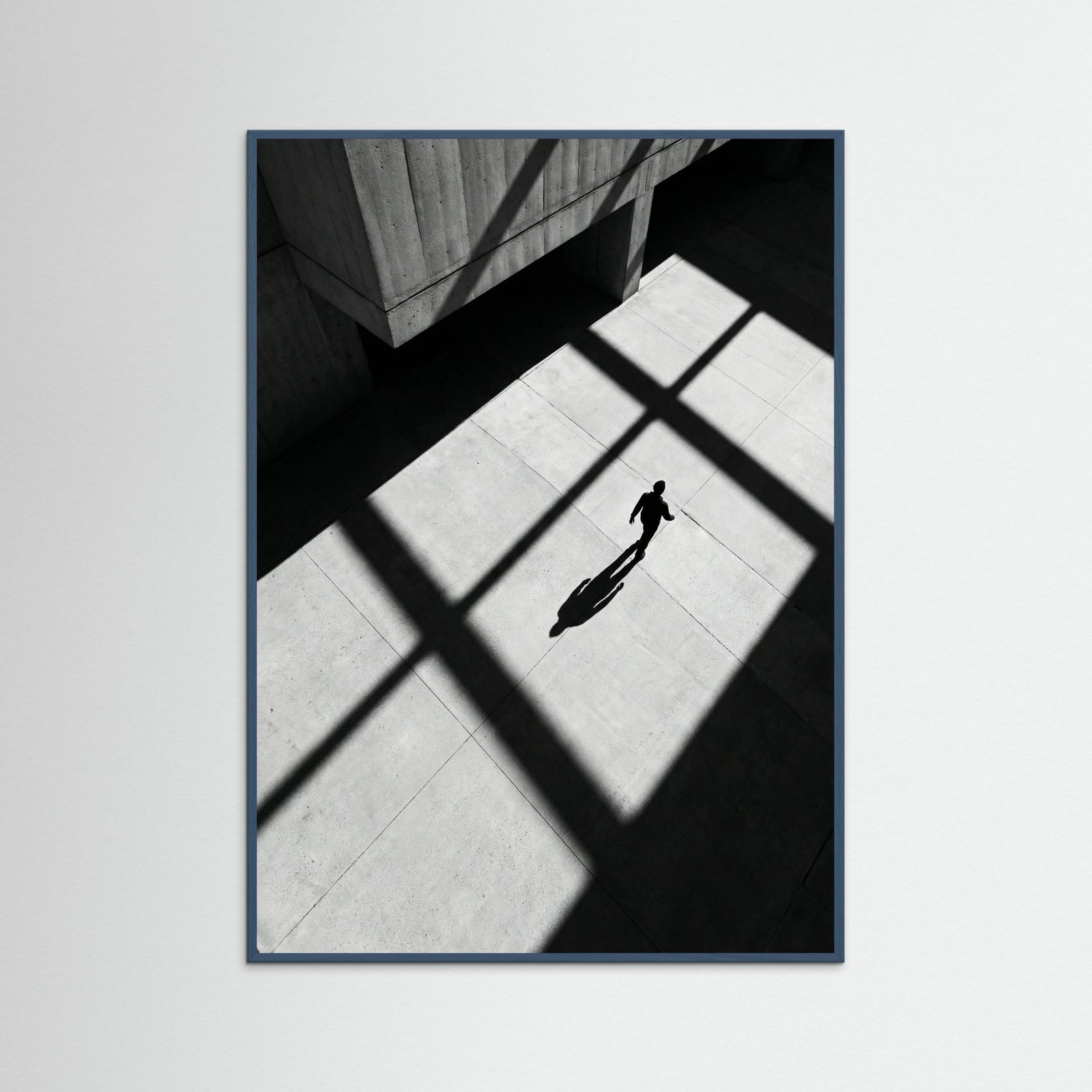 Teal Wood Stripes and Shadow