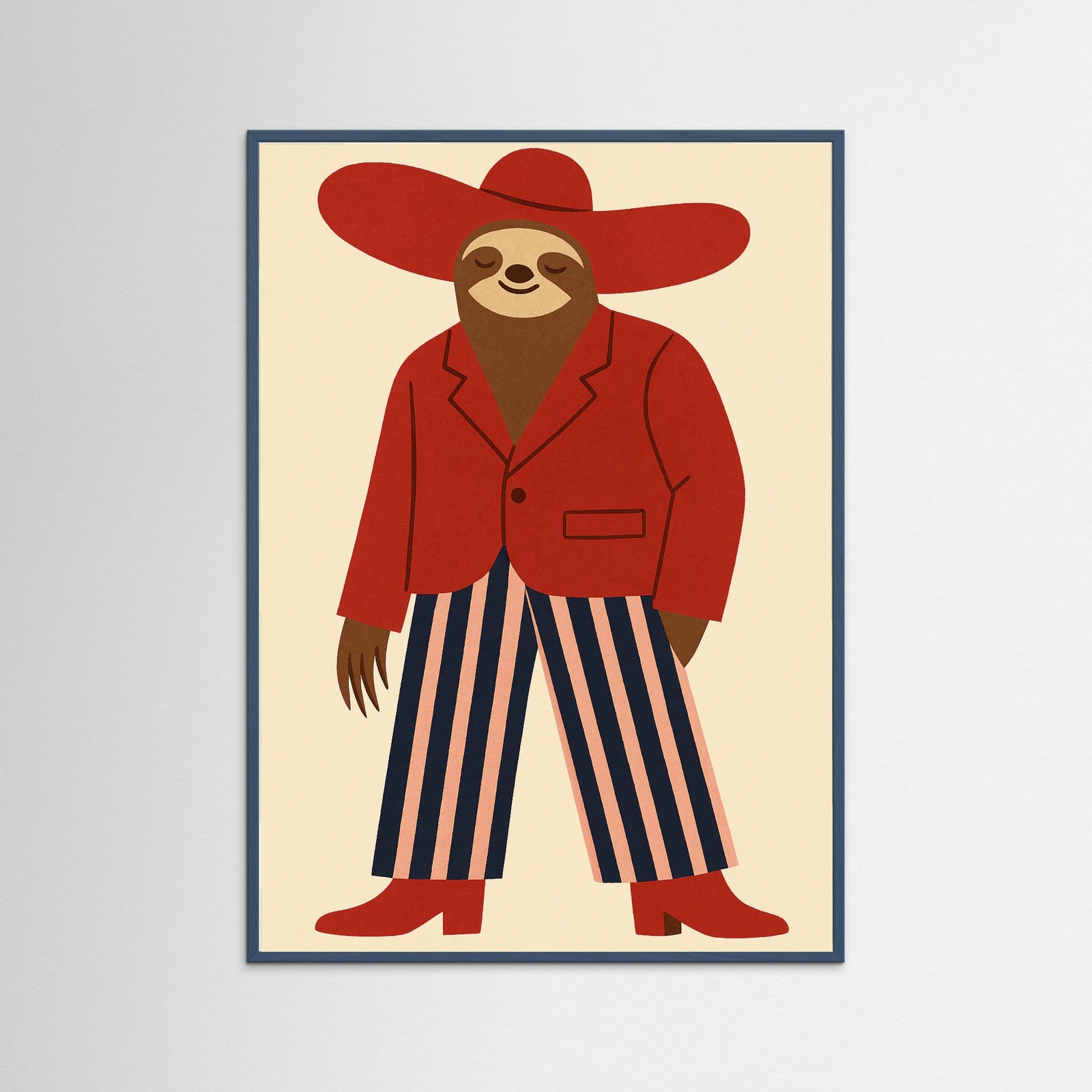 Teal Wood Stylish Sloth