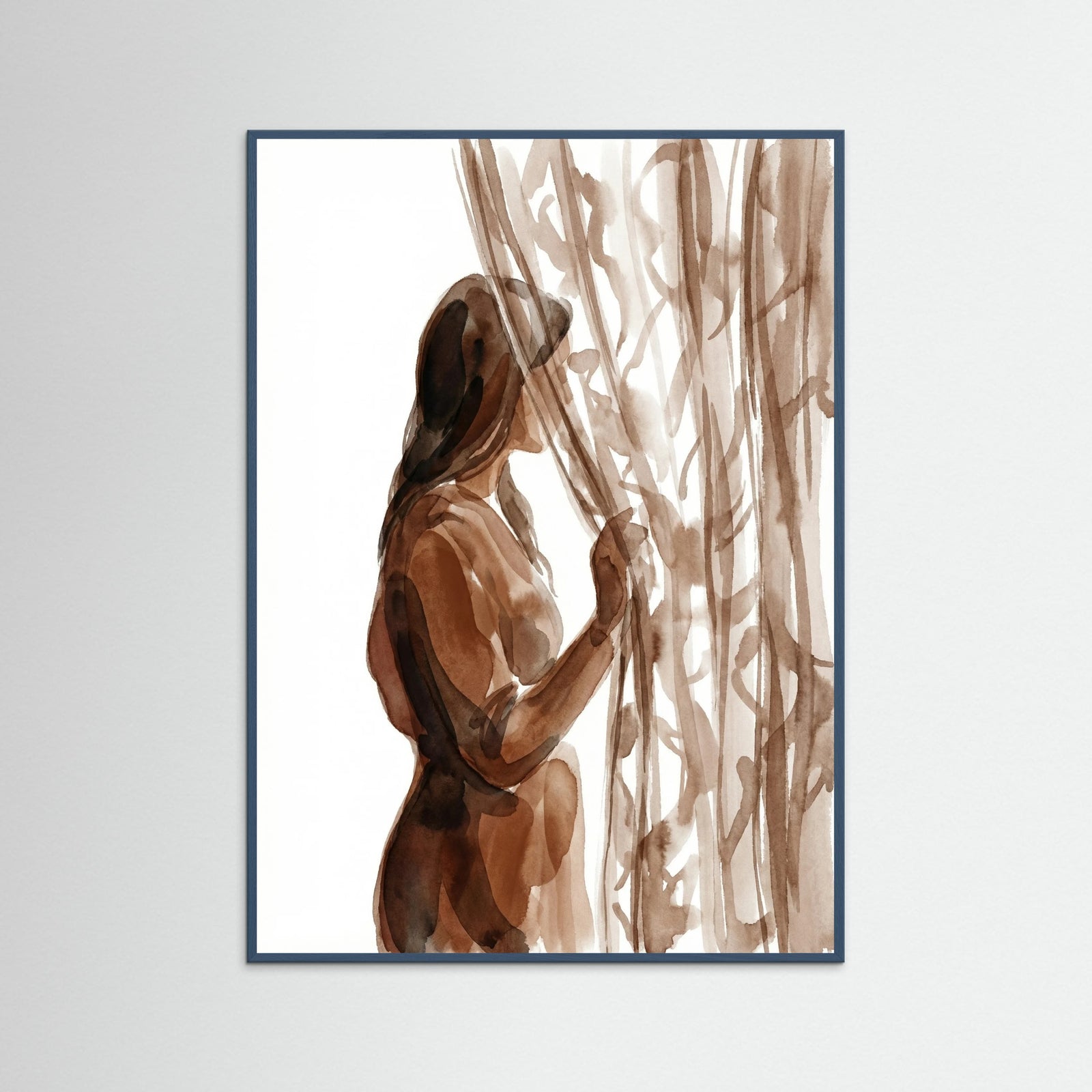 Teal Wood Submerged Contemplation