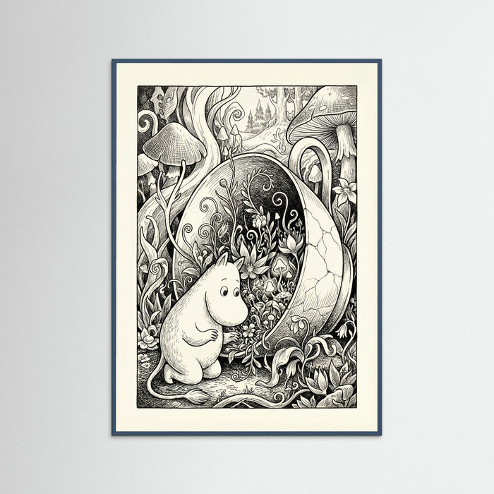 Teal Wood Submerged Moomin Home