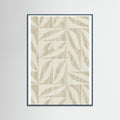 Teal Wood Subtle Botanical Pattern 2 Poster
