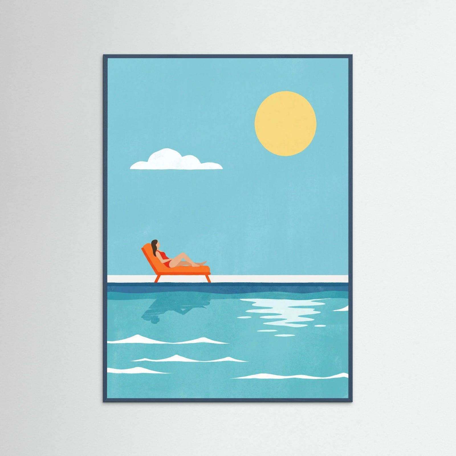 Teal Wood Summer Sea Dip