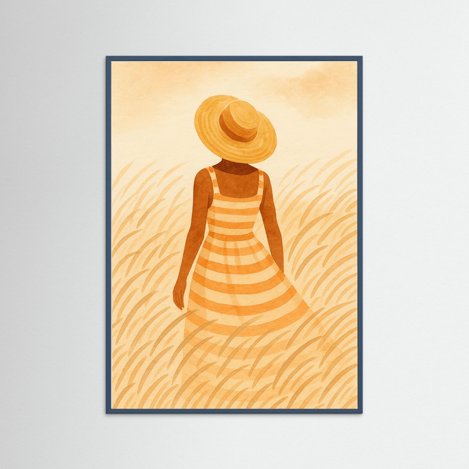 Teal Wood Summer Silhouette