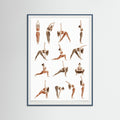Teal Wood Sun Salutation Flow
