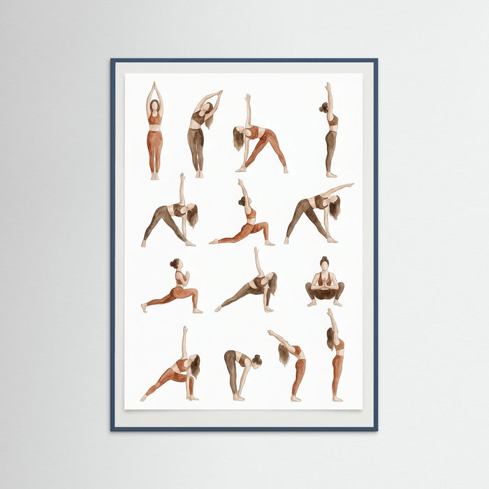 Teal Wood Sun Salutation Flow