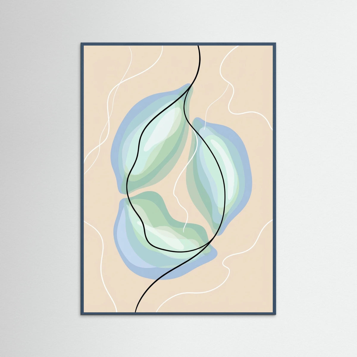 Teal Wood Sunlit Bloom