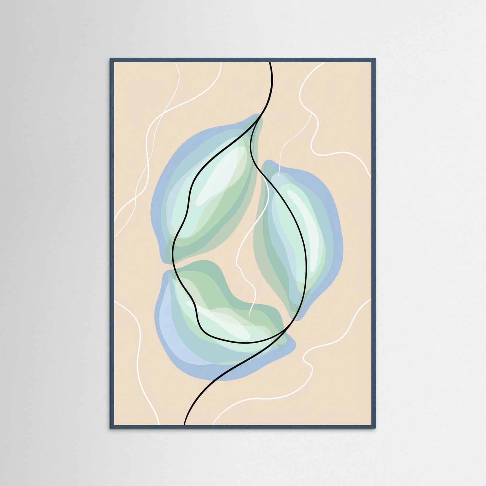 Teal Wood Sunlit Bloom