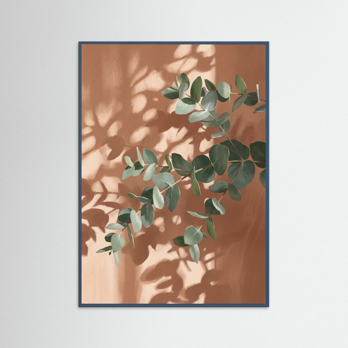 Teal Wood Sunlit Fronds