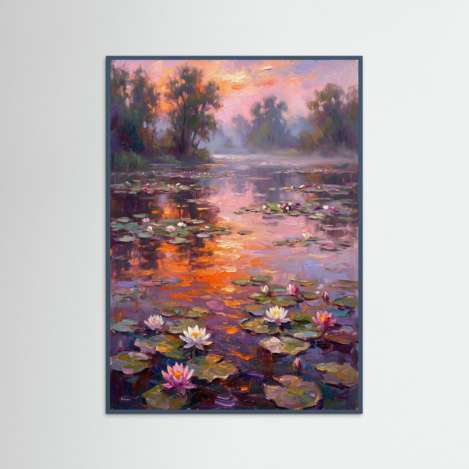 Teal Wood Sunlit Garden Path