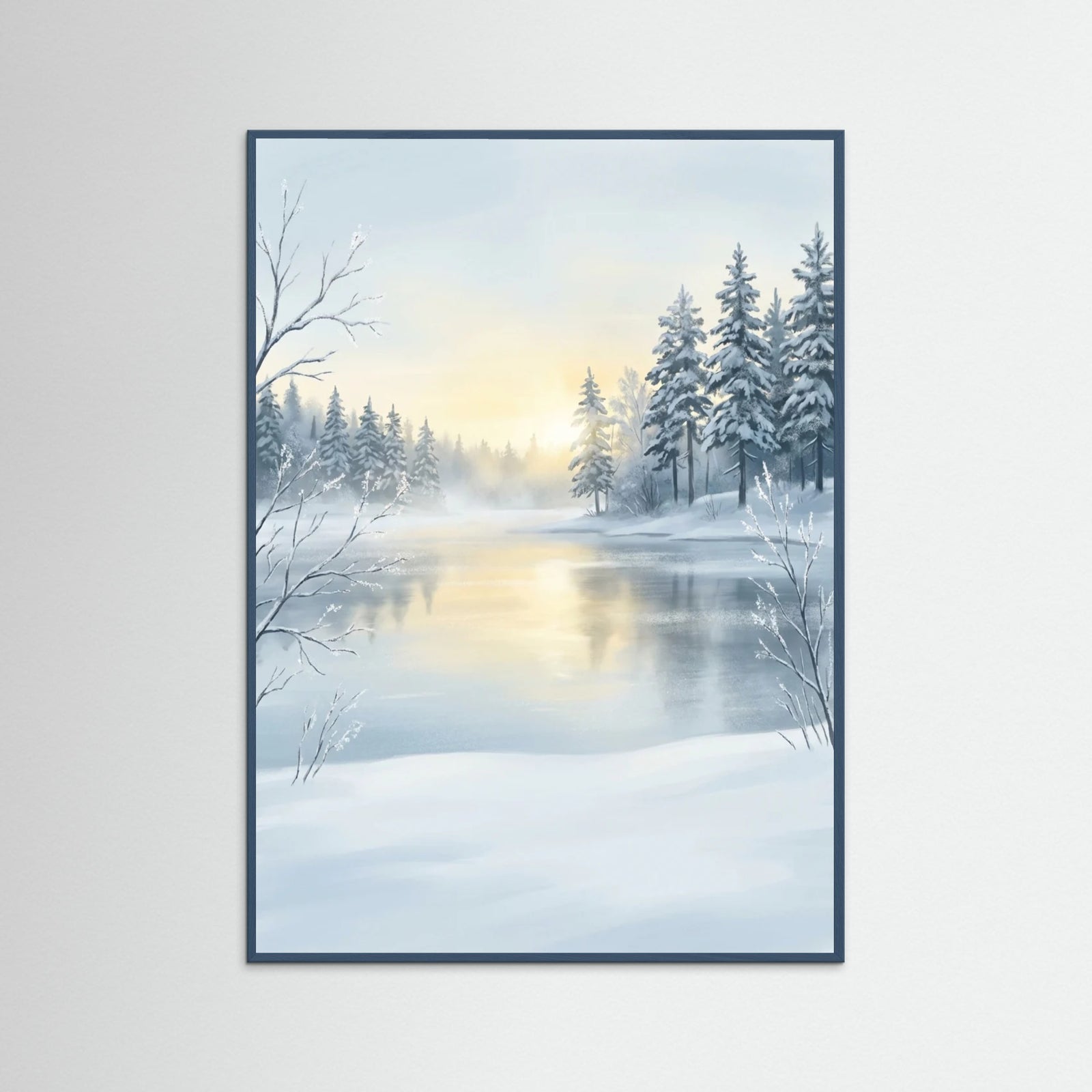 Teal Wood Sunlit Serenity