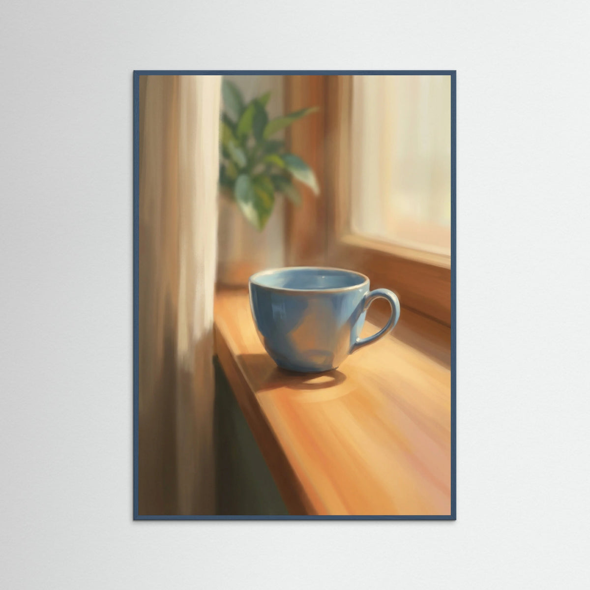 Teal Wood Sunlit Solace