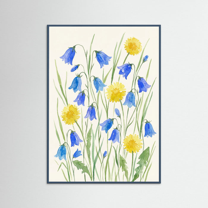 Teal Wood Sunny Bouquet
