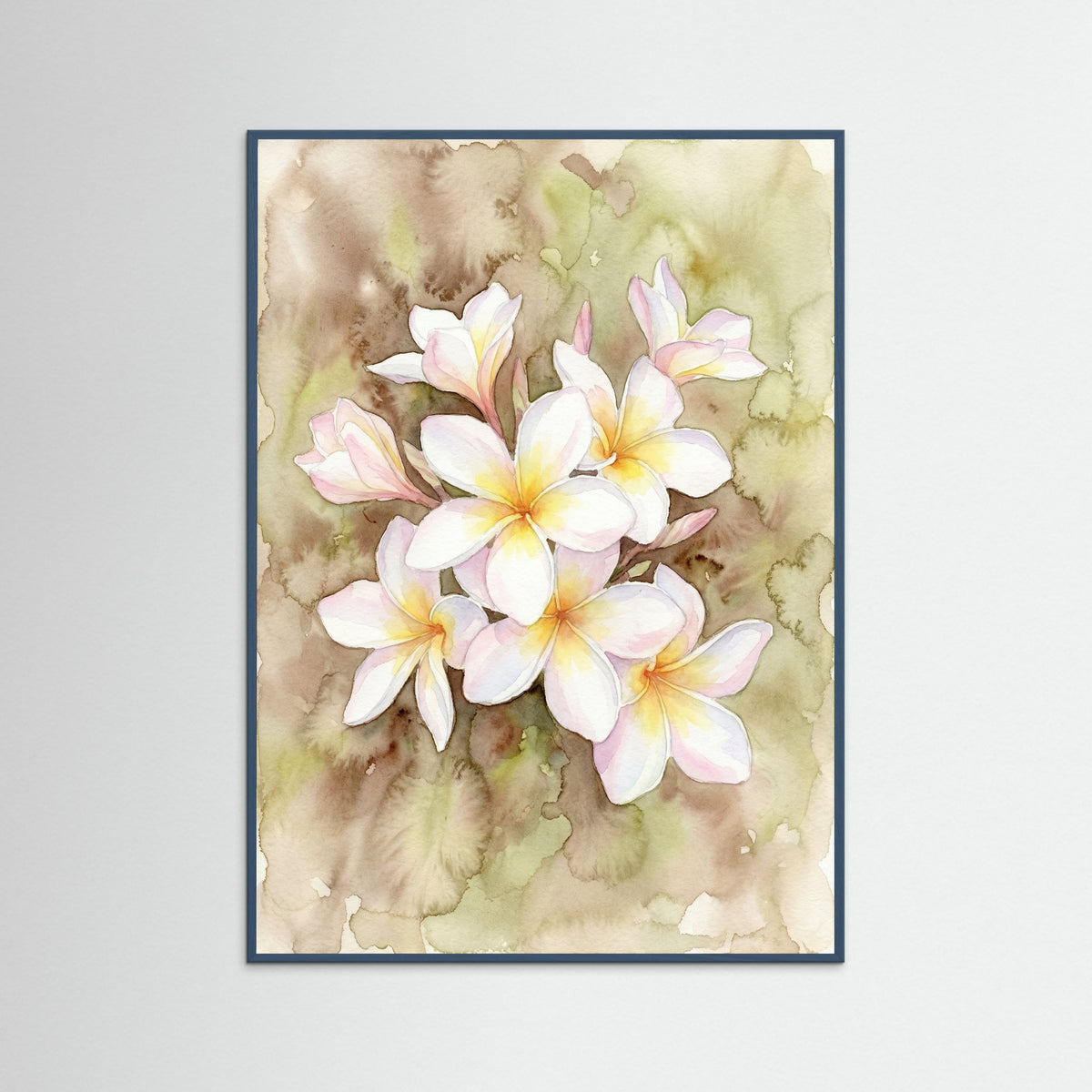 Teal Wood Sunny Hibiscus