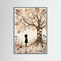 Teal Wood Sunny Silhouettes