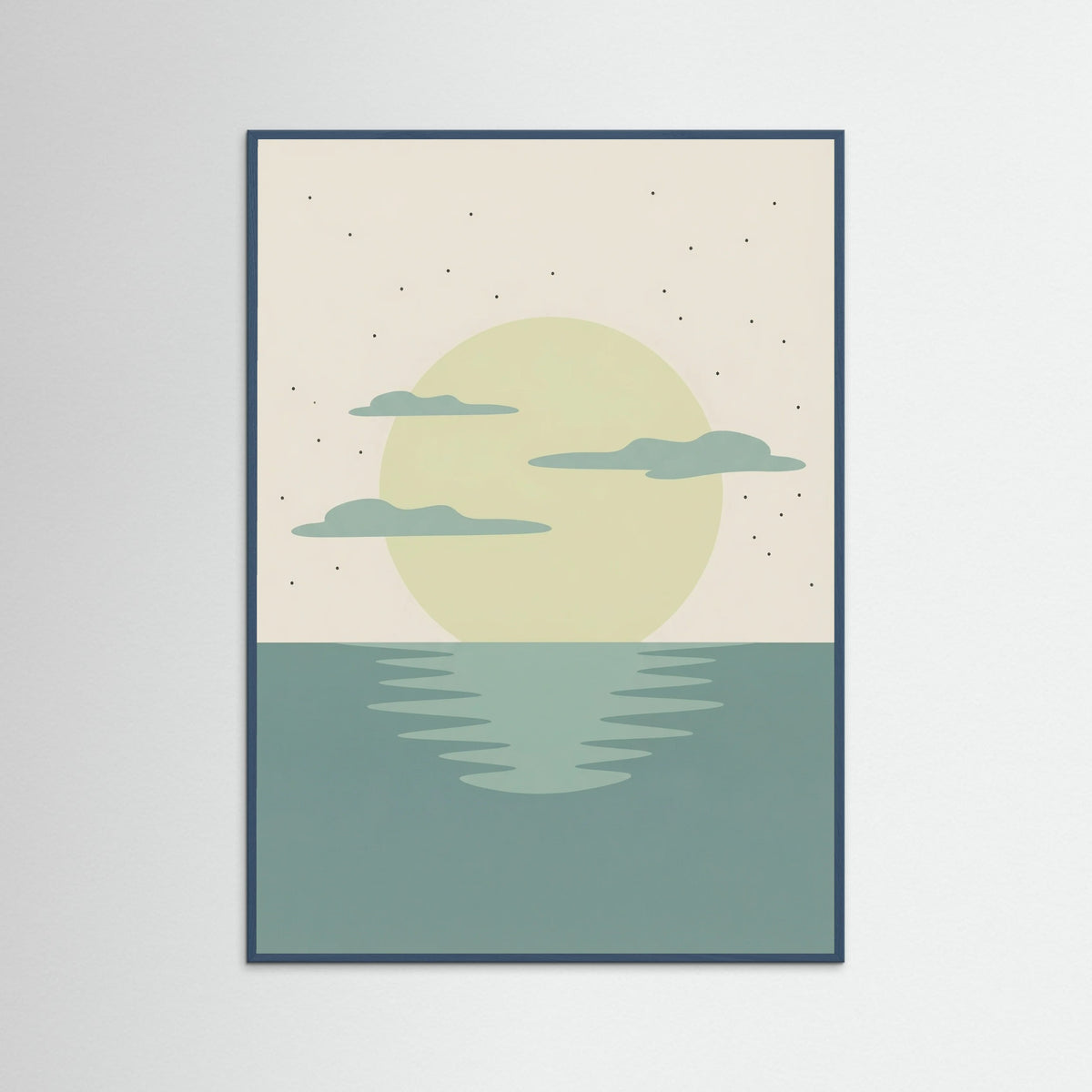 Teal Wood Sunset Reverie