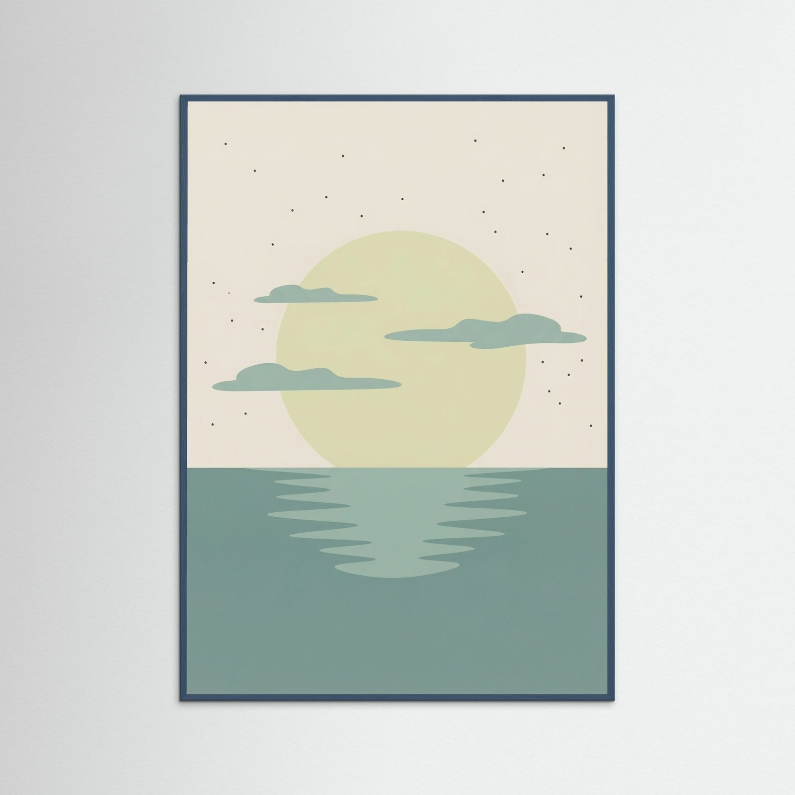 Teal Wood Sunset Reverie