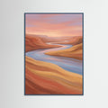 Teal Wood Sunset Slopes