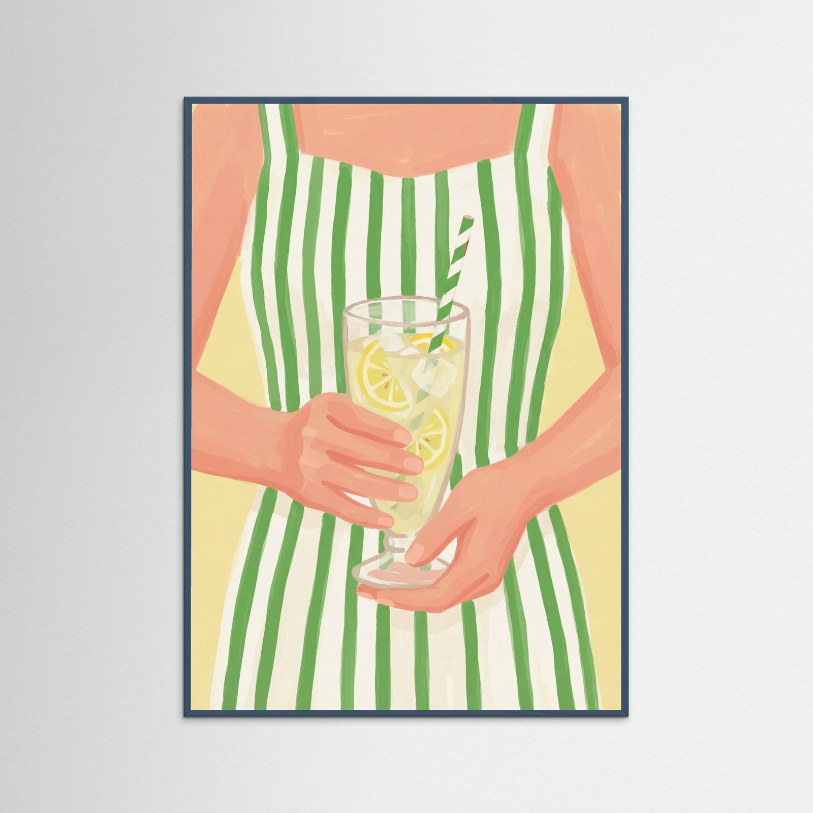 Teal Wood Sweet Stripes