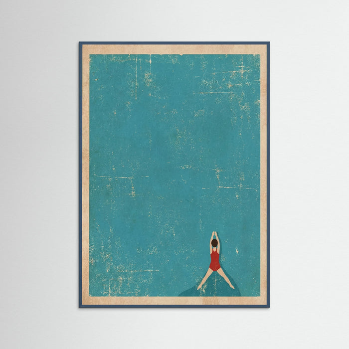 Teal Wood Swim Serenity