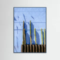 Teal Wood Tall Cacti | Oaxaca Mexico travel photography Poster