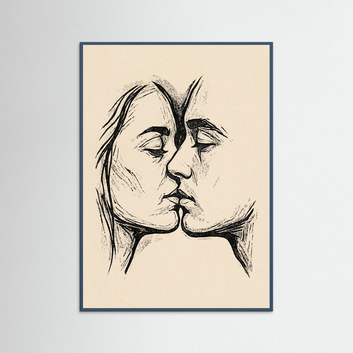 Teal Wood Tender Embrace
