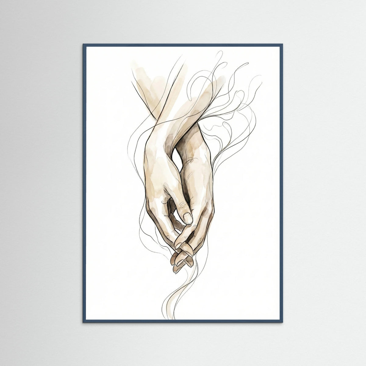 Teal Wood Tender Embrace