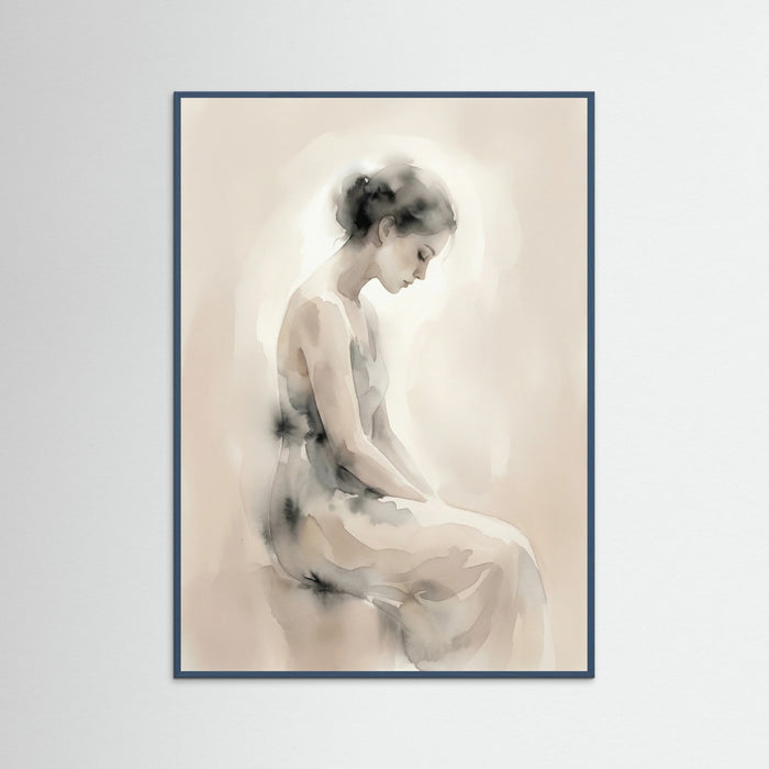 Teal Wood Tender Embrace
