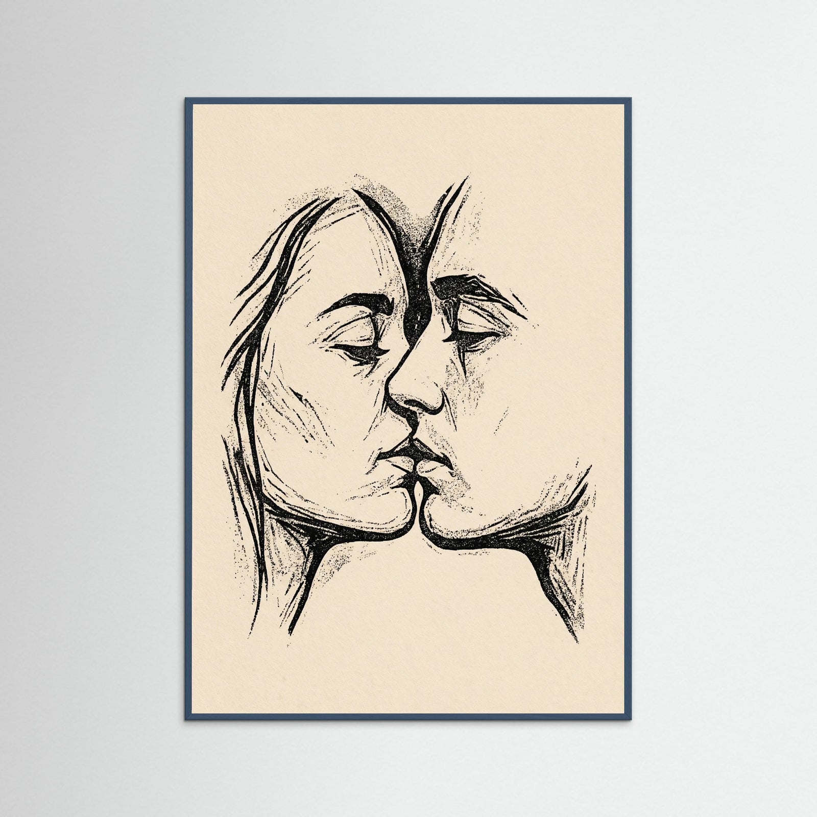 Teal Wood Tender Embrace