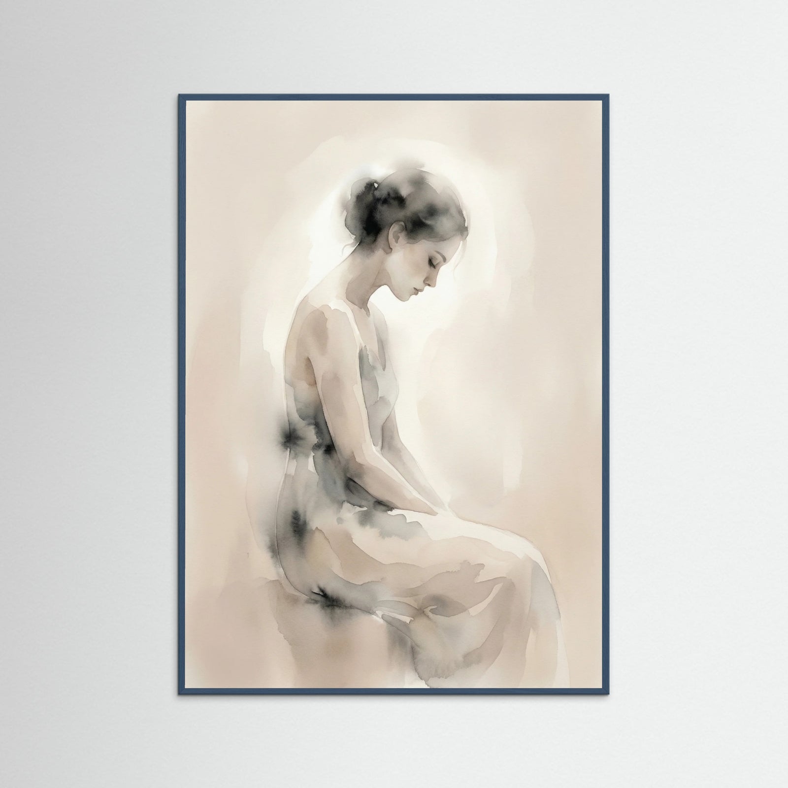 Teal Wood Tender Embrace