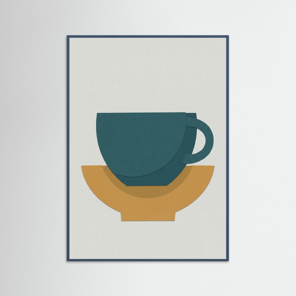 Teal Wood Terracotta Vessel