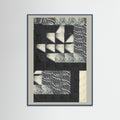 Teal Wood Textured Tides 1 Poster