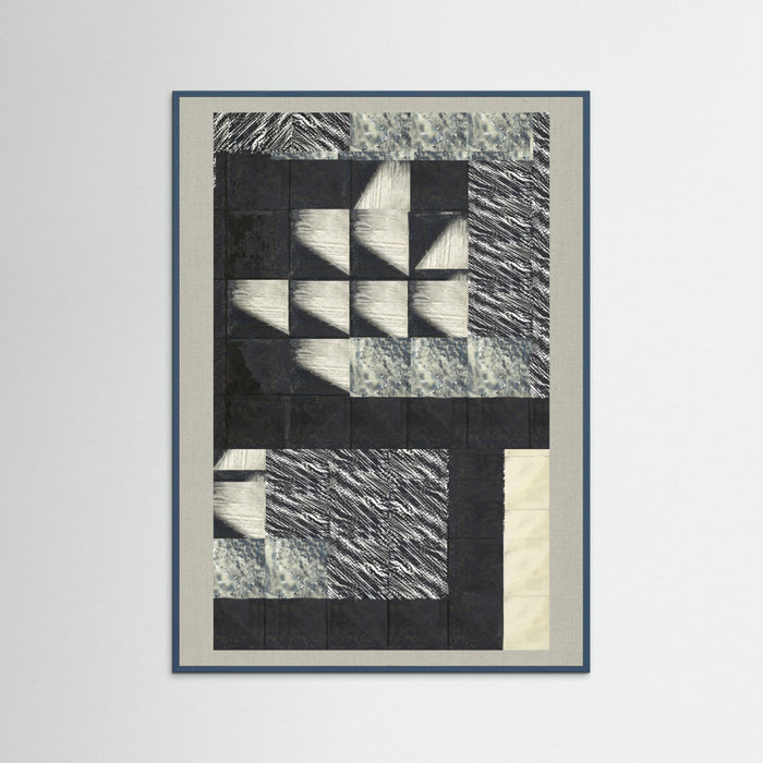 Teal Wood Textured Tides 1 Poster