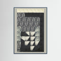 Teal Wood Textured Tides 2 Poster