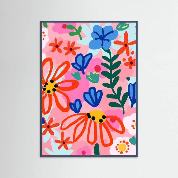 Teal Wood That floral summer kinda feeling Poster