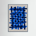 Teal Wood The Grid 5 Poster