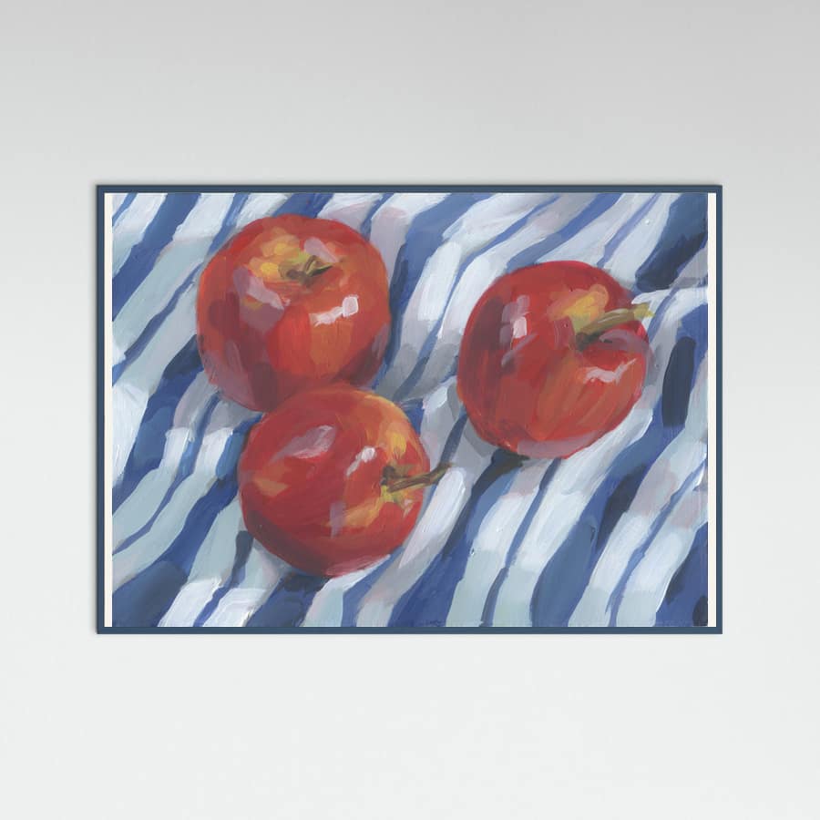 Three Red Apples Poster – Poster und Kunstdruck