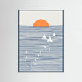 Three White Sails Poster – poster and art print